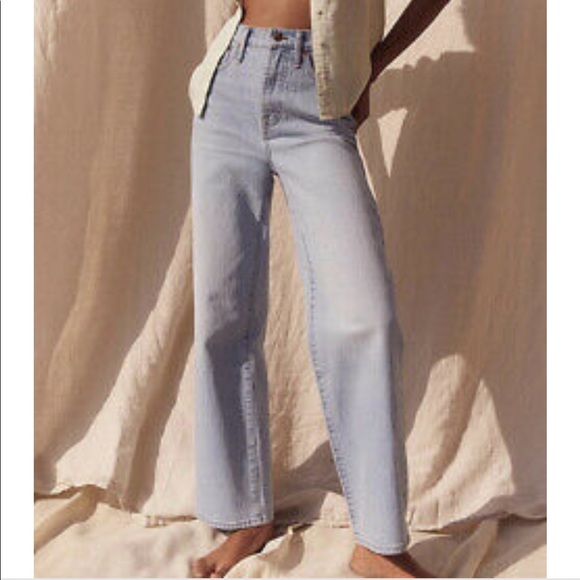 Madewell Denim - Madewell Perfect Vintage Wide-Leg Crop Jean in Edmunds Wash $128 Size 25 ND537